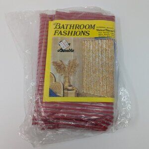 *3 FOR $9* NEW Bathroom Fashions Casa Bonita Vinyl Retro Stripes Shower Curtain